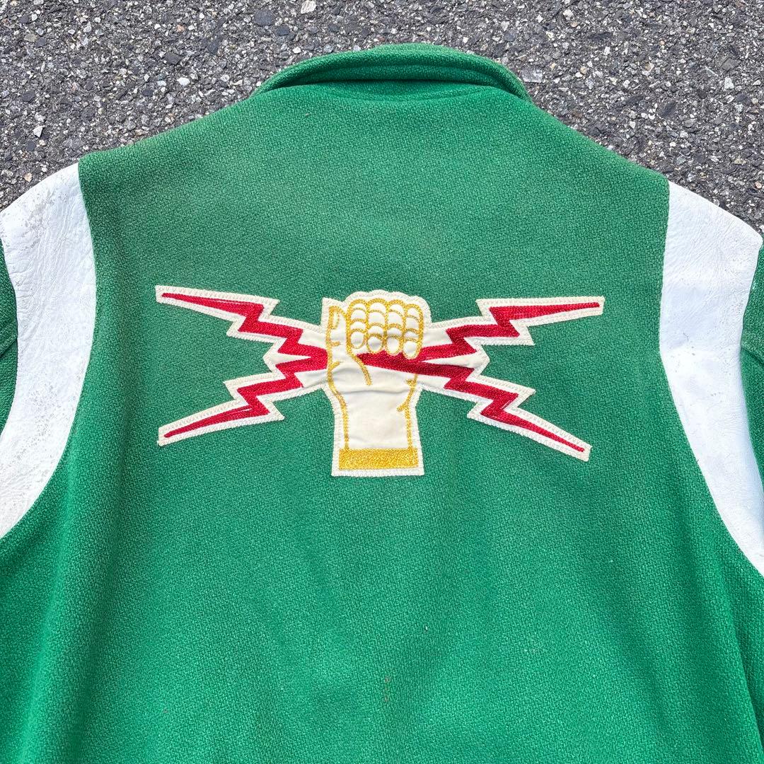 ば*ん様 60s スタジャン vintage USA製 刺繍