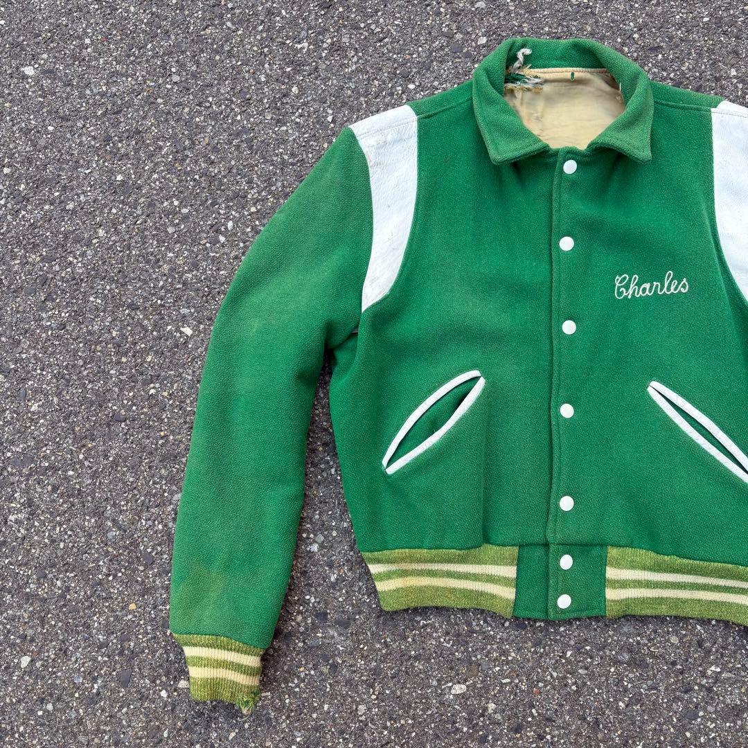 ば*ん様 60s スタジャン vintage USA製 刺繍