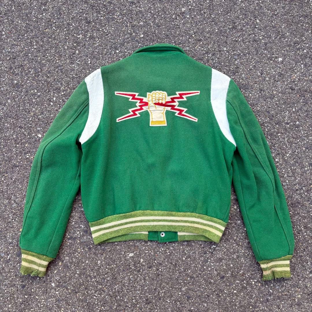 ば*ん様 60s スタジャン vintage USA製 刺繍