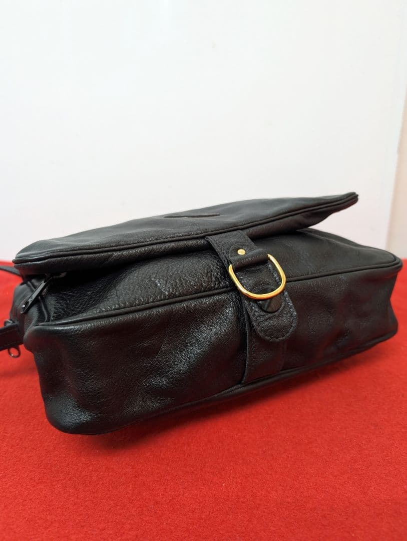 美品 極希少！gucci レザーショルダーバッグ ブラック オールドグッチ 希少