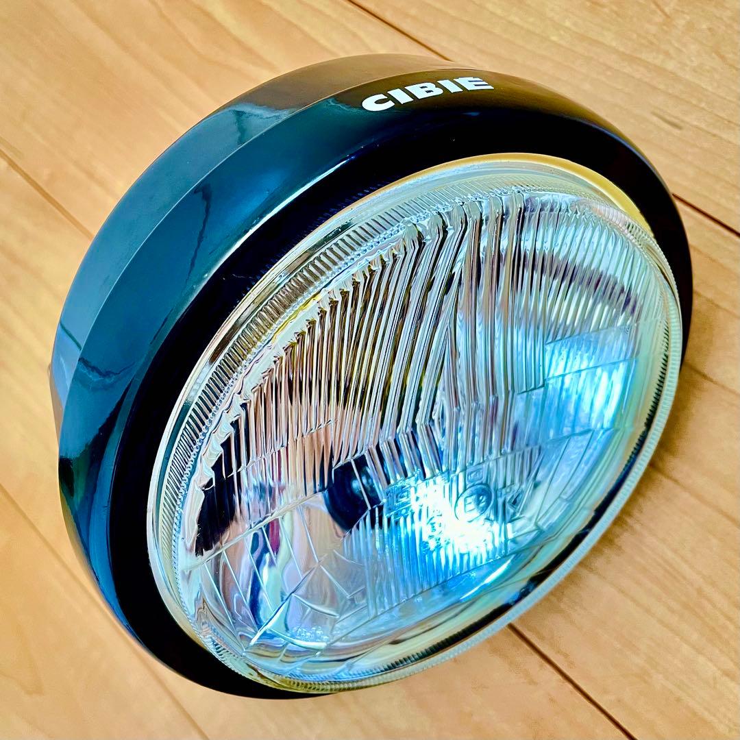 当時物 CIBIE シビエ 凹み ヘッドライト 160φ バブ CB250T