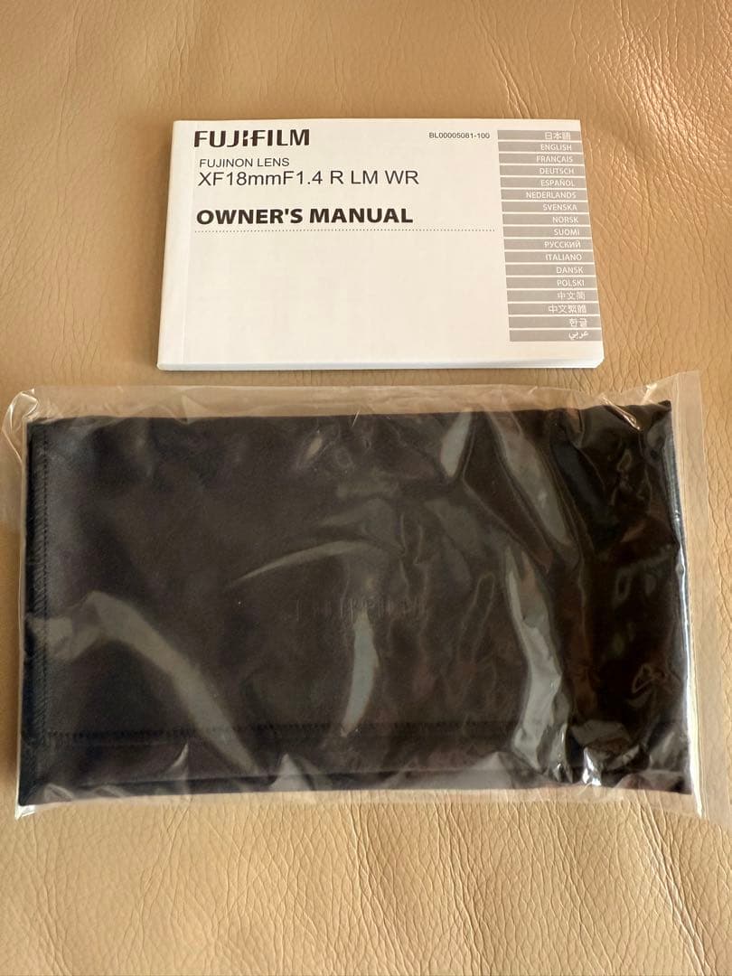 Fujinon XF18mmF1.4 R LM WR レンズ