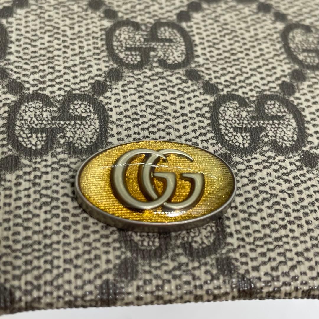 【美品】グッチ GGスプリーム iPhone14 スマホケース