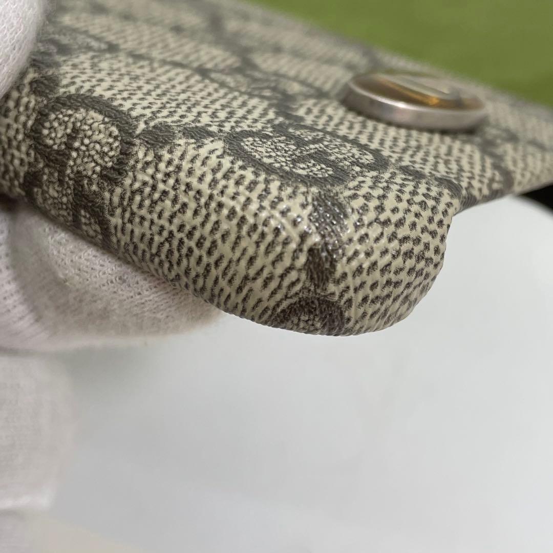 【美品】グッチ GGスプリーム iPhone14 スマホケース