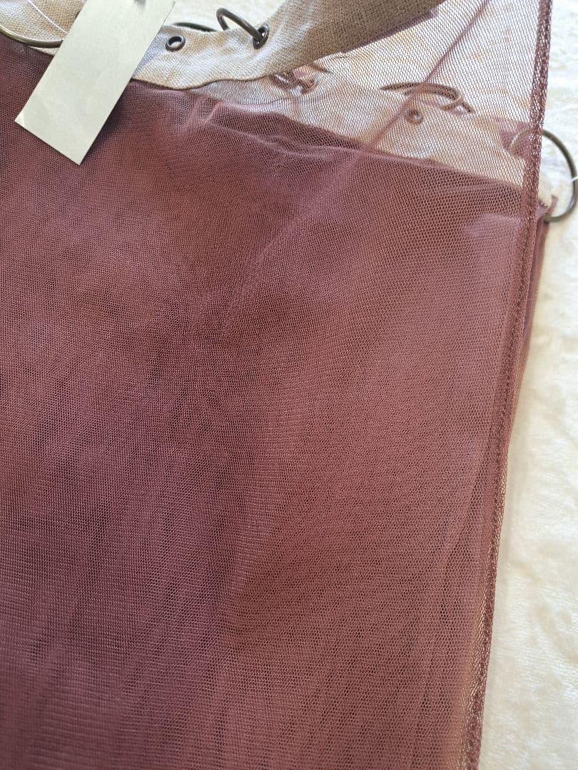 オンフィルダンディエンヌ チュールカーテン バーガンディ