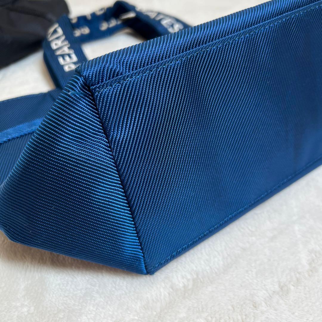 美品✨パーリーゲイツ 近年モデル カートバッグ ブルー　紺　ロゴ ニコちゃん