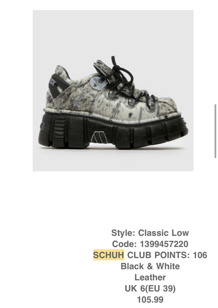 s*k様 New rock 正規品 ダルメシアン柄 激レア