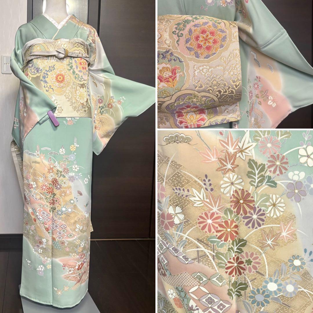 金駒刺繍　訪問着　フルセット　入学式　卒業式　お宮参り