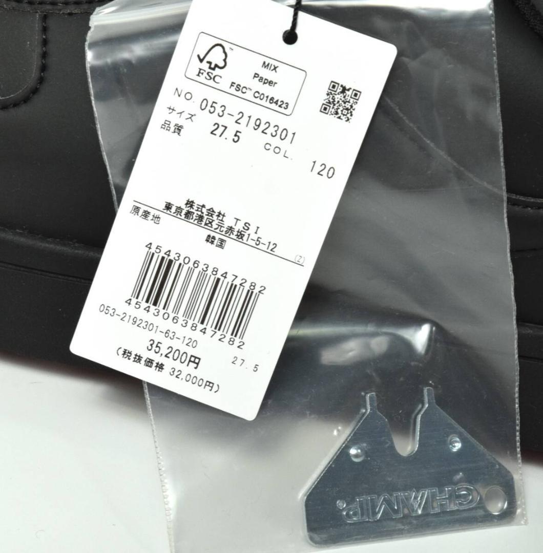 未使用3.5万 パーリーゲイツ ゴルフシューズ 27.5 メゾンロゴ柄 メンズ