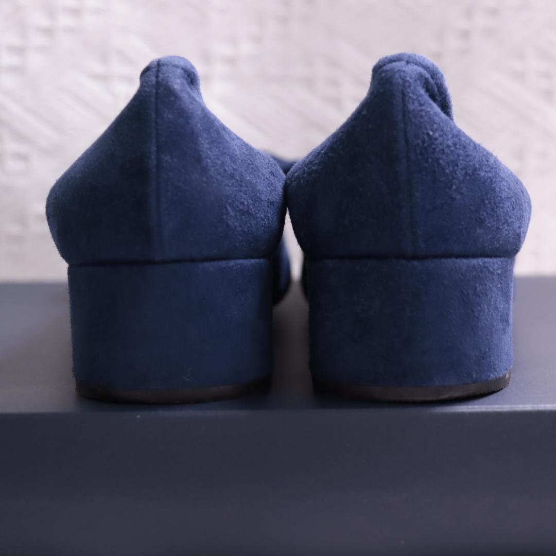 PRADA プラダ スエードレザー　ミュール　ヒール　リボン　パンプス