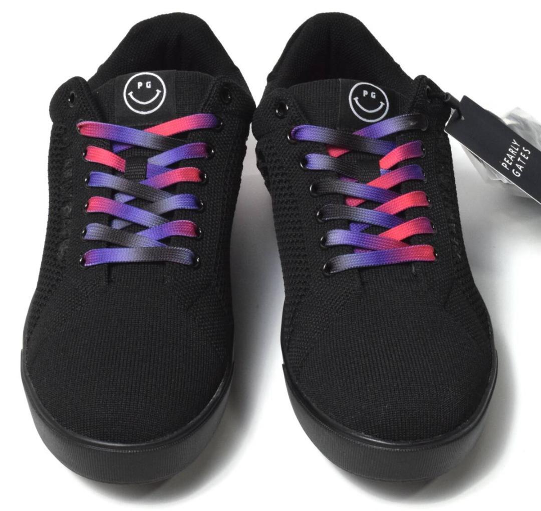 未使用3.5万 パーリーゲイツ ゴルフシューズ 25 ニコちゃん レディース