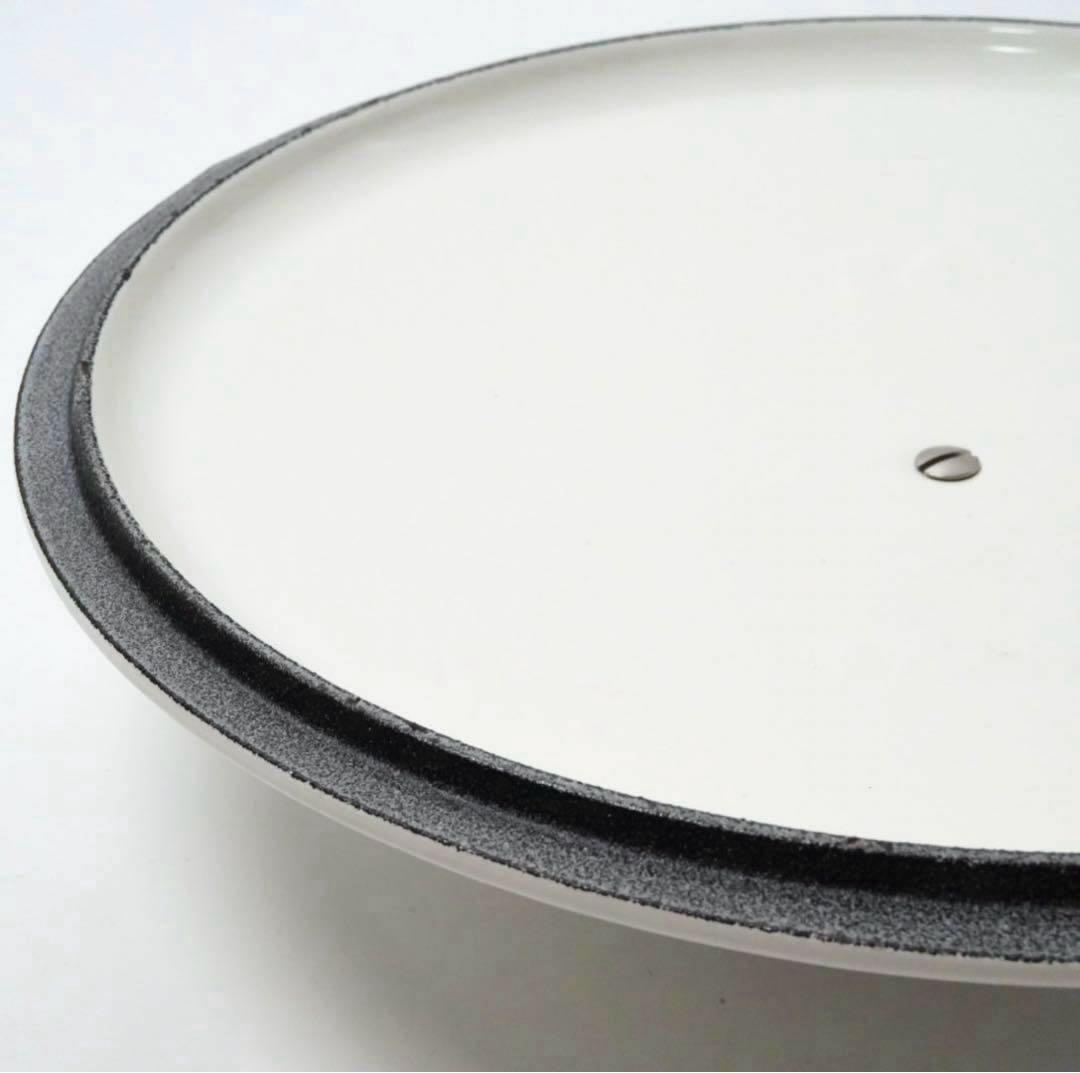 【新品】LE CREUSET　シグニチャーココット ロンド ホワイト　24cm