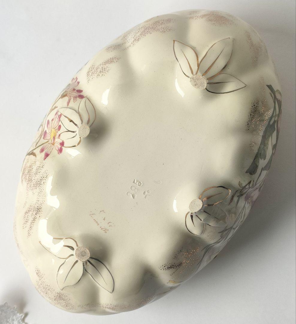 希少　美品　リュネビル　花器　　ソーシエール　フランスアンティーク