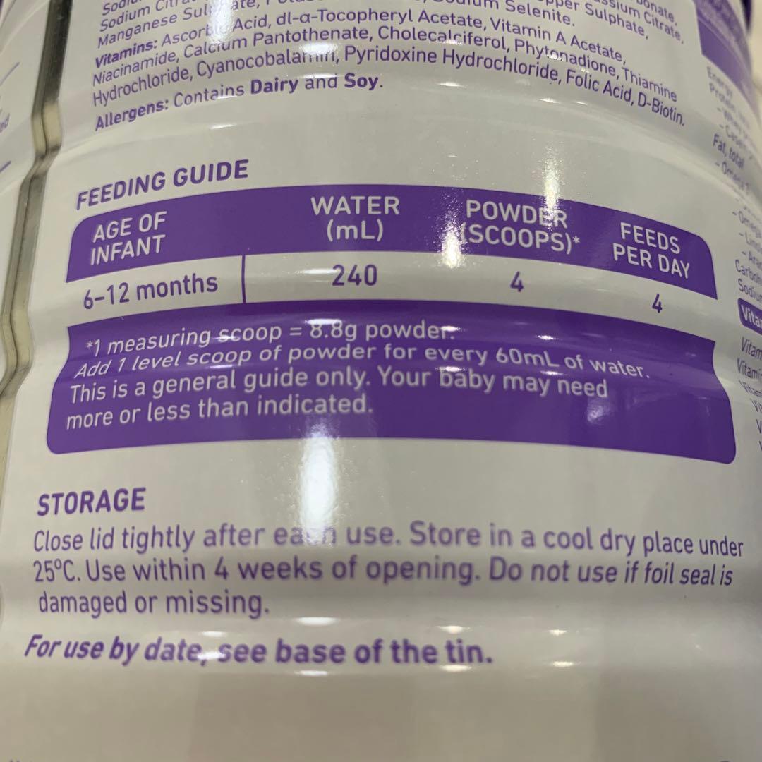 bubsオーガニック粉ミルク800gステップ2(6〜12ヶ月) ×2
