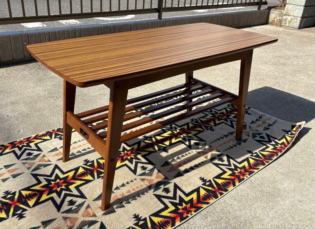 【中古・美品】 カリモク60 リビングテーブルS ウォールナット