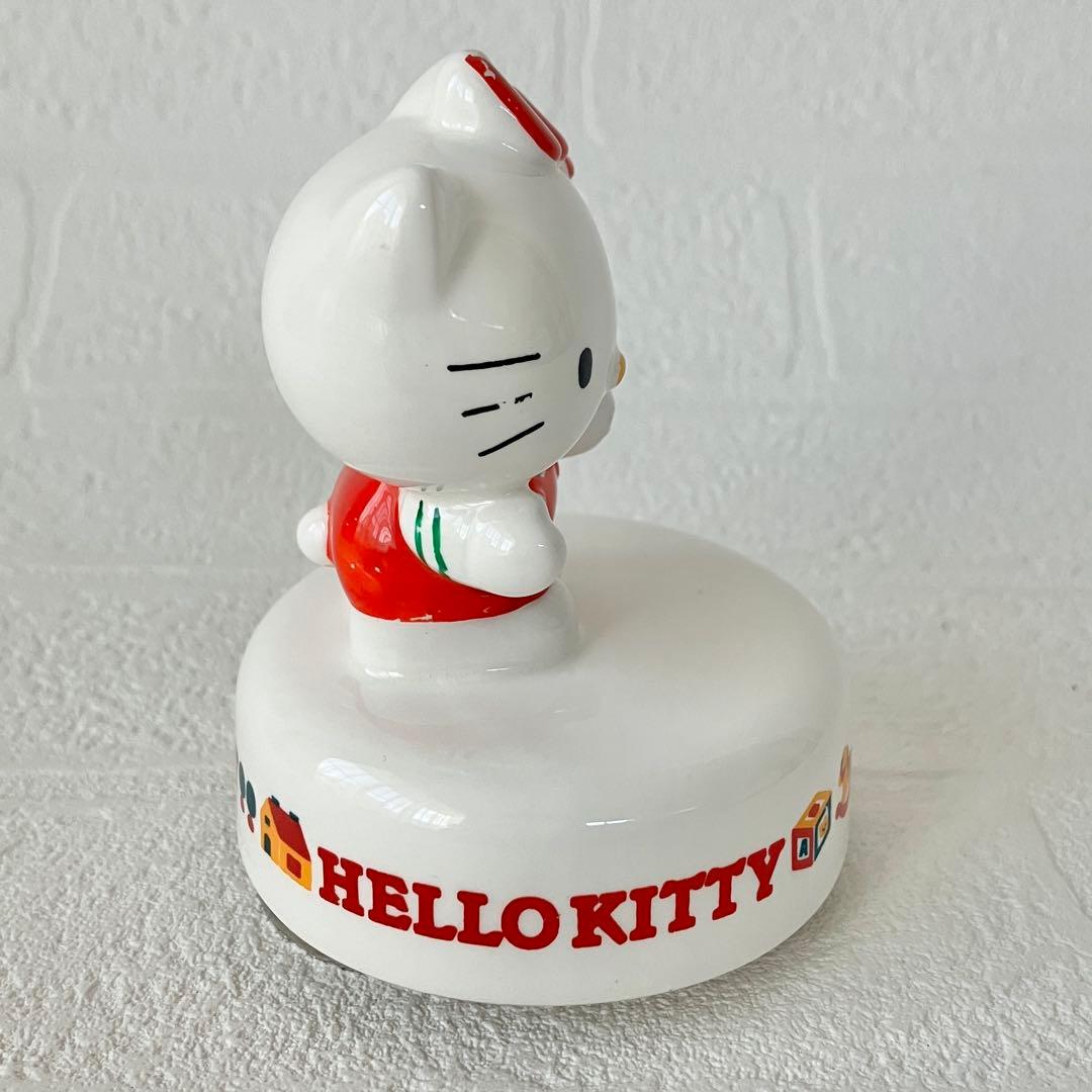 【激レア！】ハローキティ　オルゴール　陶器製　80年代　レトロ