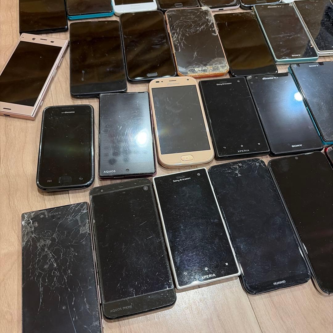 スマートフォン　アンドロイド　まとめ売り　ジャンク　部品取り　38台