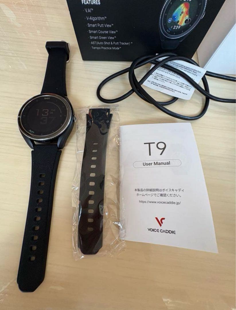 ボイスキャディ ゴルフナビ 時計 T9 VOICE CADDIE