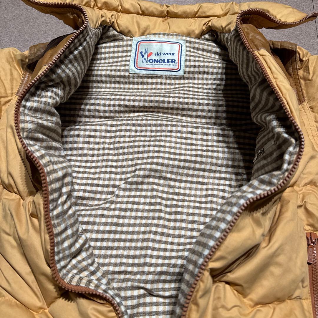 Moncler ダウンジャケット　ダウンベスト　レザー　80s 90s