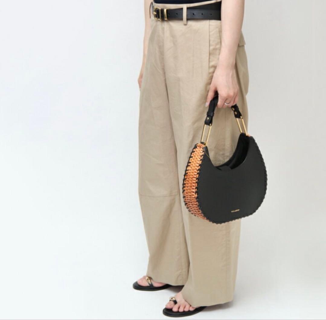 【未使用】VIOLAd’ORO MIRO かごバッグ レザー×ラタン