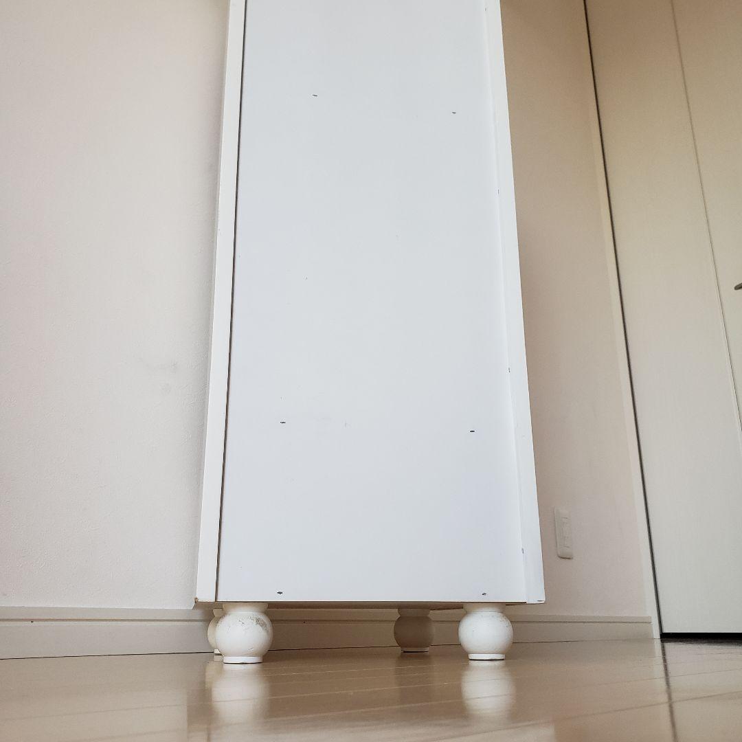 プリンセスオープンラック②/ホワイトラック/収納棚/デスク横棚