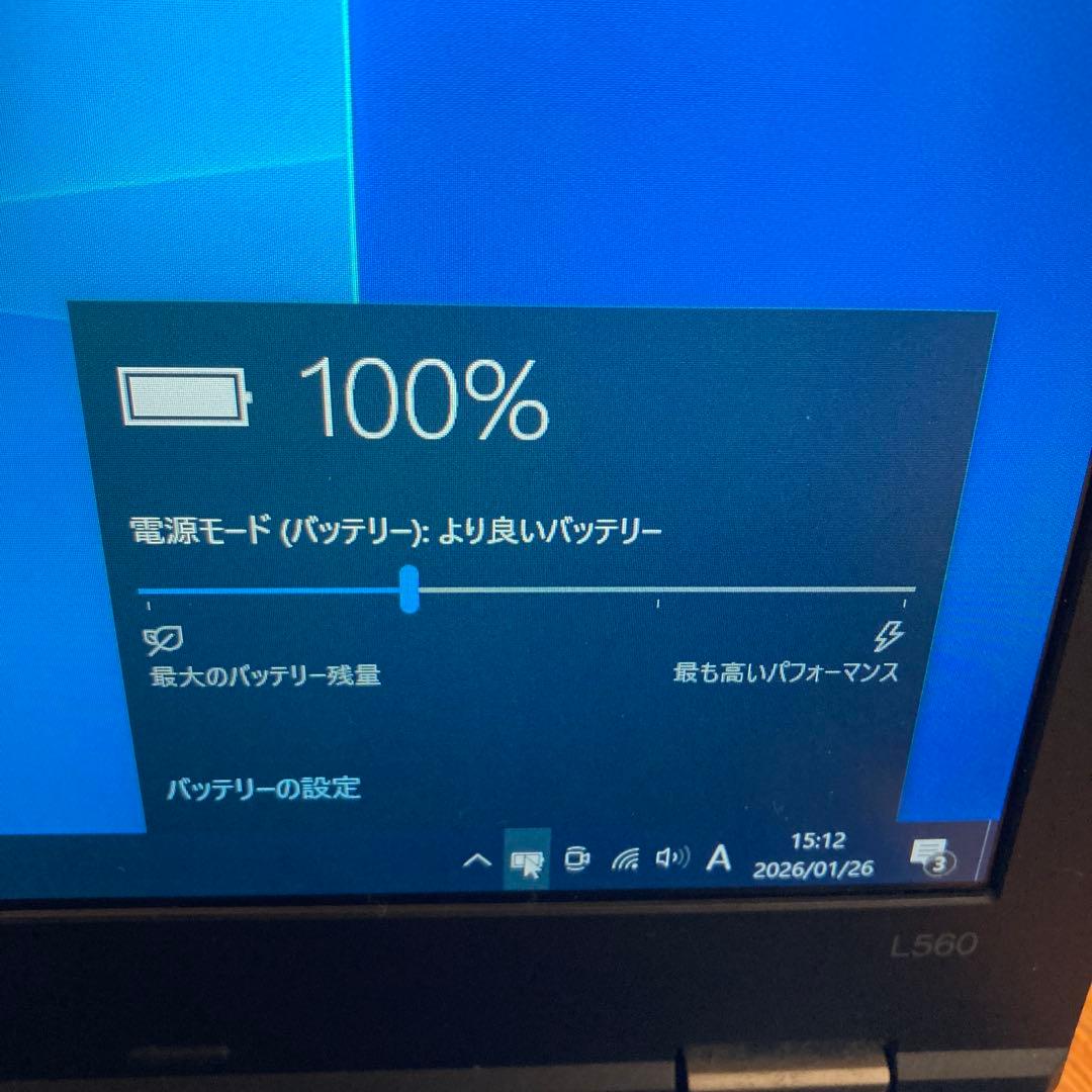 Lenovo ThinkPad 15.6インチ ノートPC L560