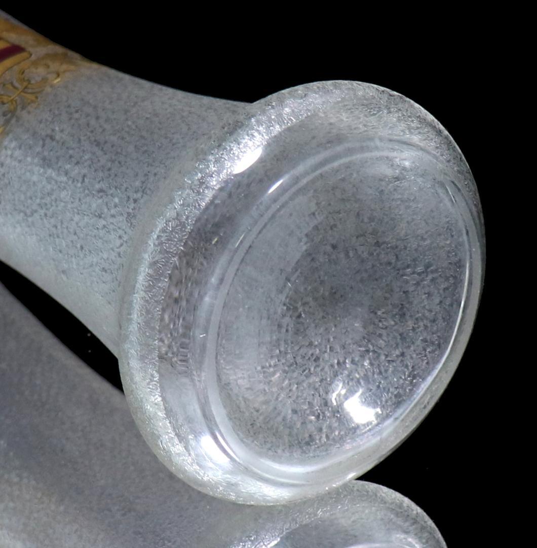 オールド・バカラ 最高級 1900年 獅子の紋章金彩エナメル 25cm 大型花瓶