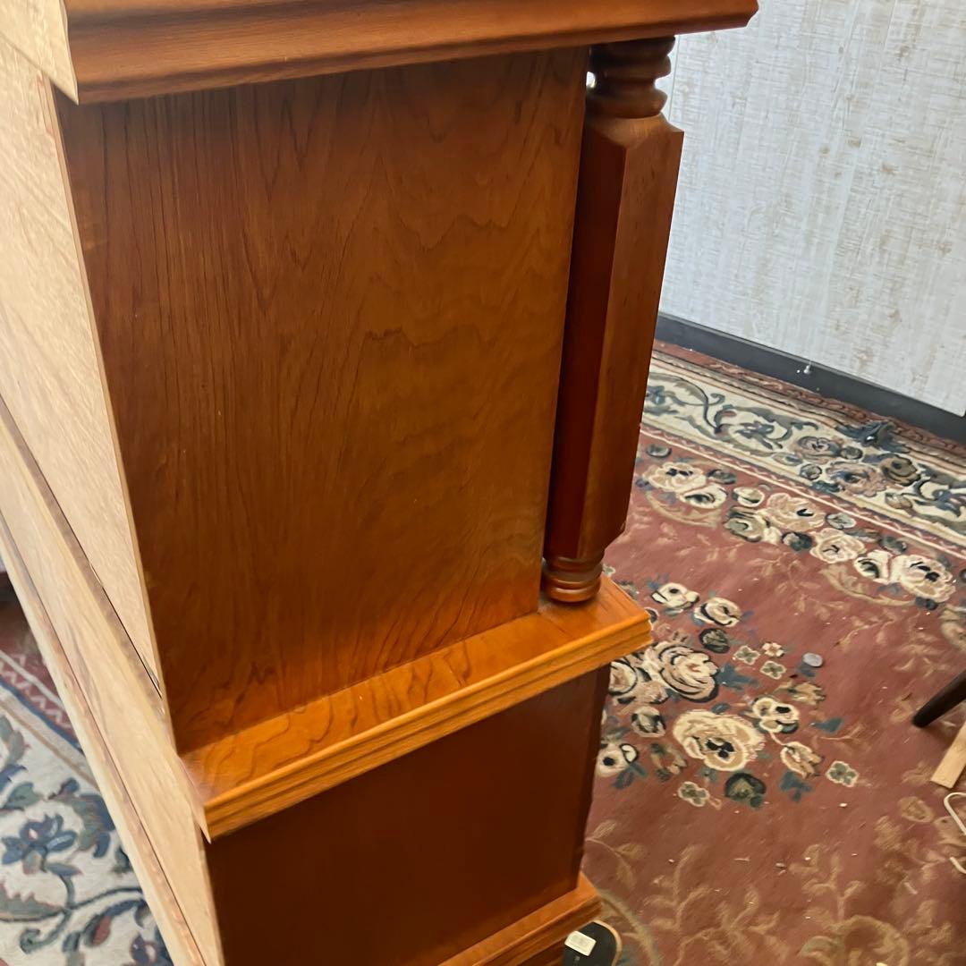 昭和レトロ 北城産業 大型 木製サイドボード 飾り棚 古家具 古道具 ビンテージ