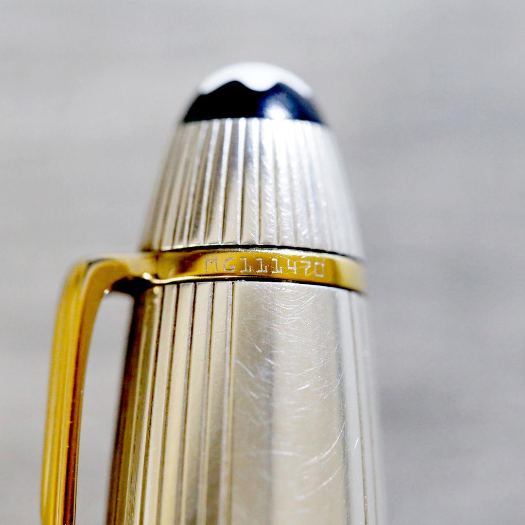 【美品】モンブラン 万年筆 １４６８ ソリテール スターリングシルバー ９２５