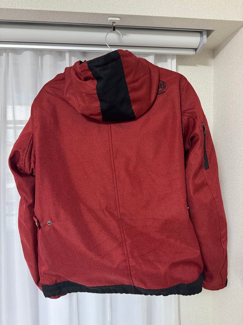 ポ*ん様 56 design フード付きジャケット XLサイズ 赤 冬用
