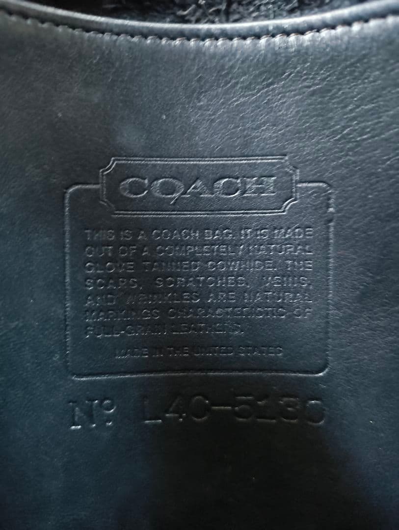 OLDCOACH ショルダーバッグ USA レザー 黒