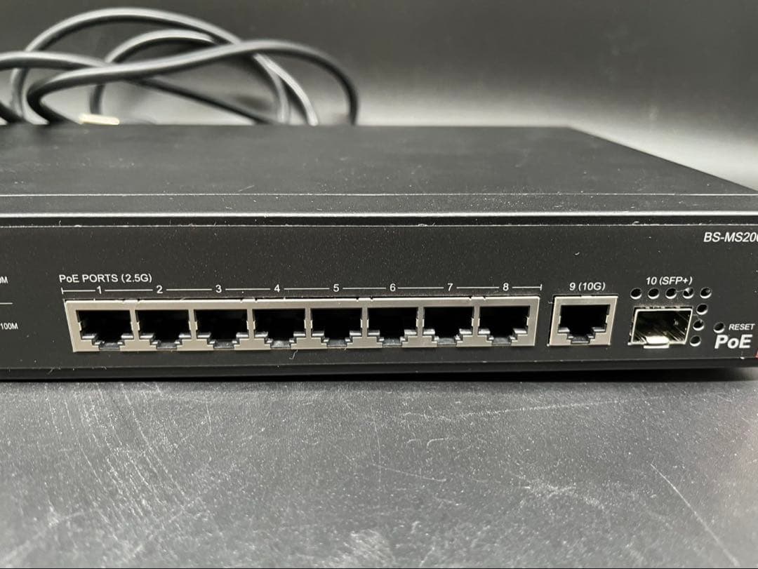 ◯【美品】BUFFALO PoE対応 スマートスイッチ BS-MS2008