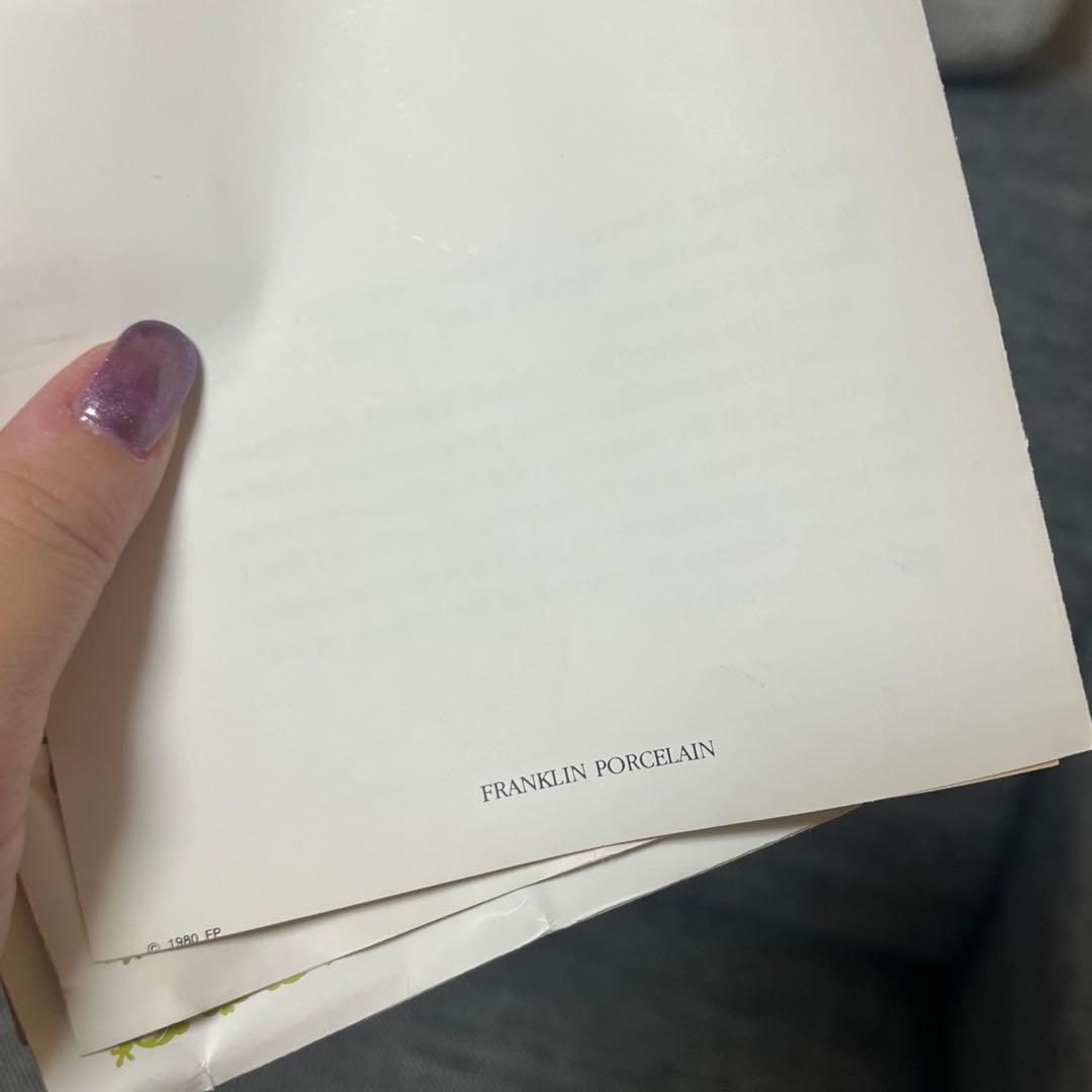 【希少】FRANKLIN PORCELAIN 花の妖精 磁器製ベルコレクション