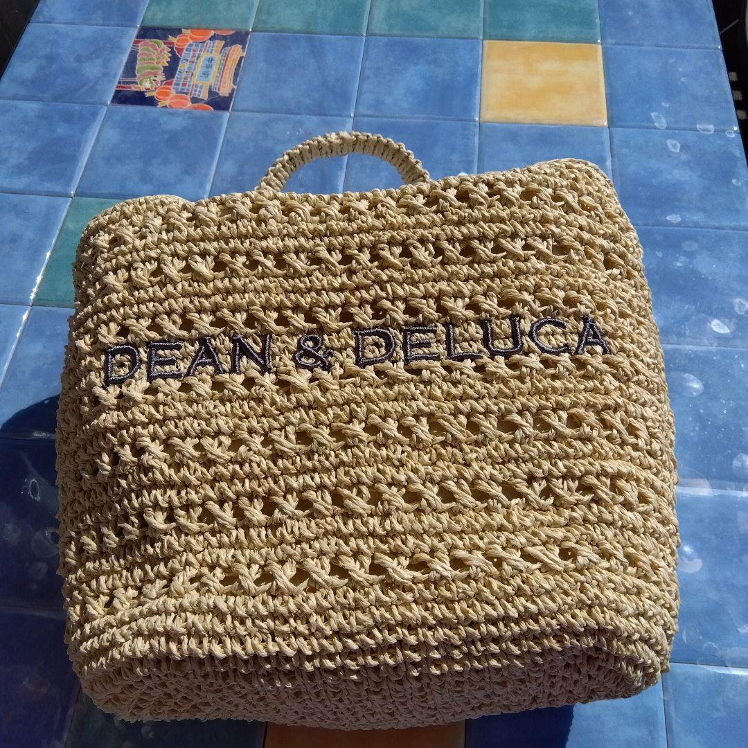 DEAN & DELUCA BEAMS クロッシェバスケットバッグS　ナチュラル