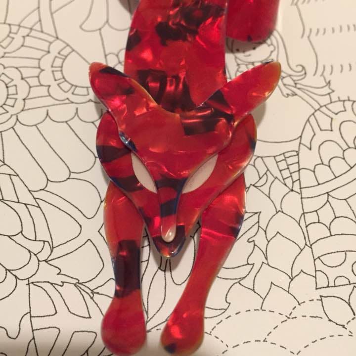 リアスタン LEA STEIN ブローチ キツネ fox ヴィンテージ
