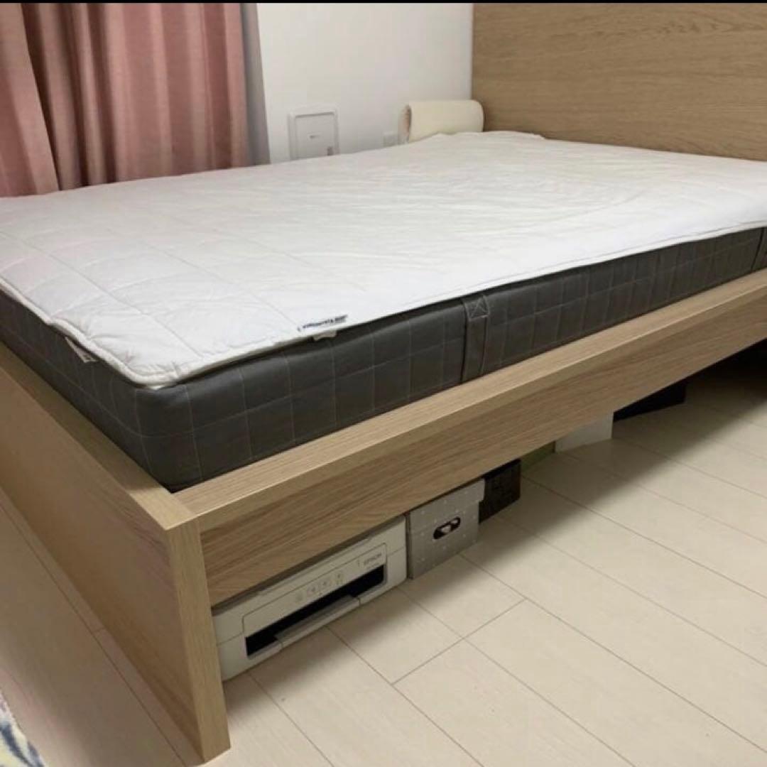 IKEA ダブルベッド　マットレスのみ