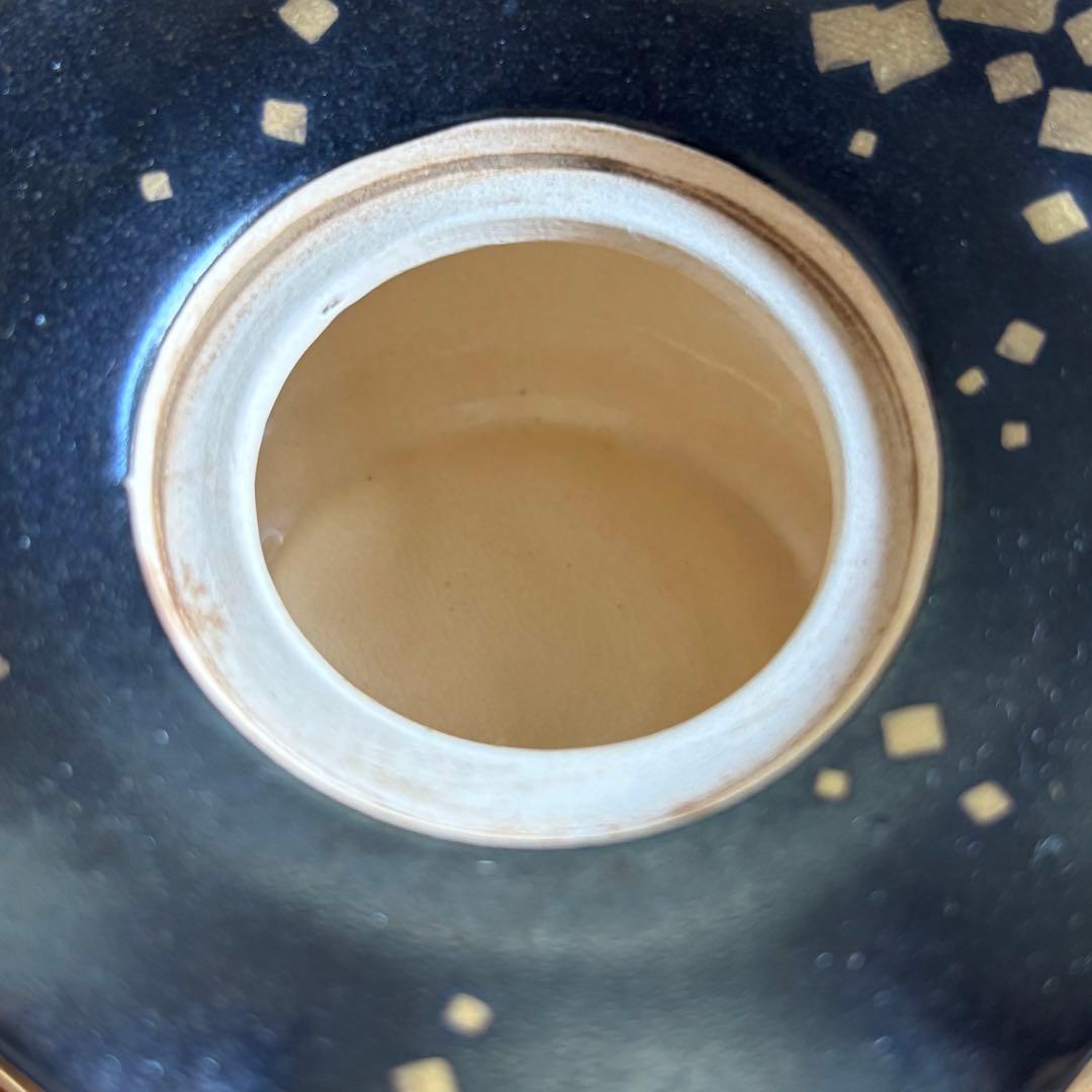 平安　山本厳造　金彩色絵宝尽文　茶器　共箱