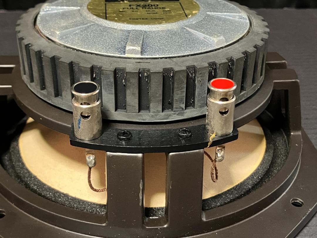 FOSTEX FX-200 ペア　8インチフルレンジユニット　ブラックコーン