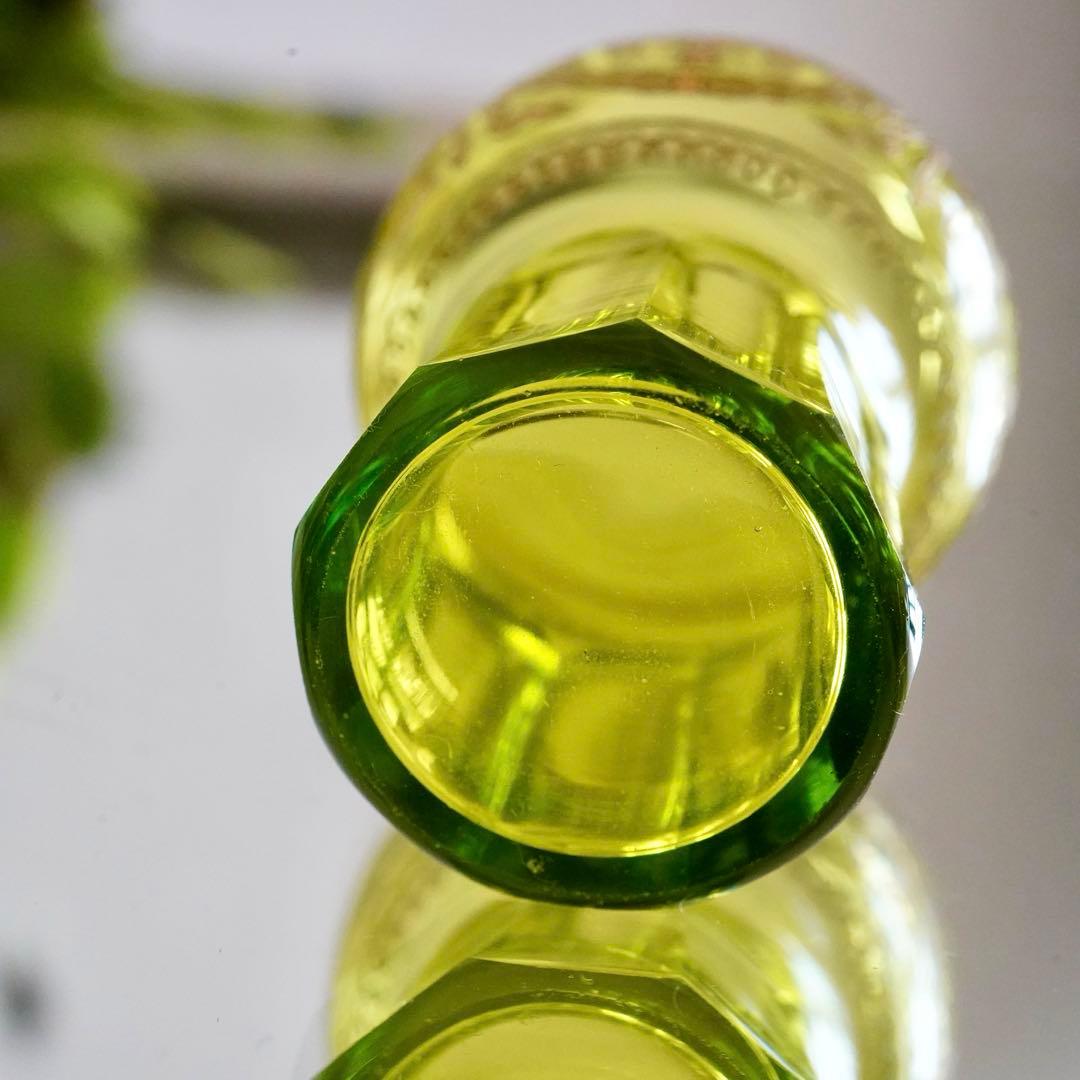 華麗なるオールド サンルイ★282 金彩★グリーン★リキュール ショットグラス