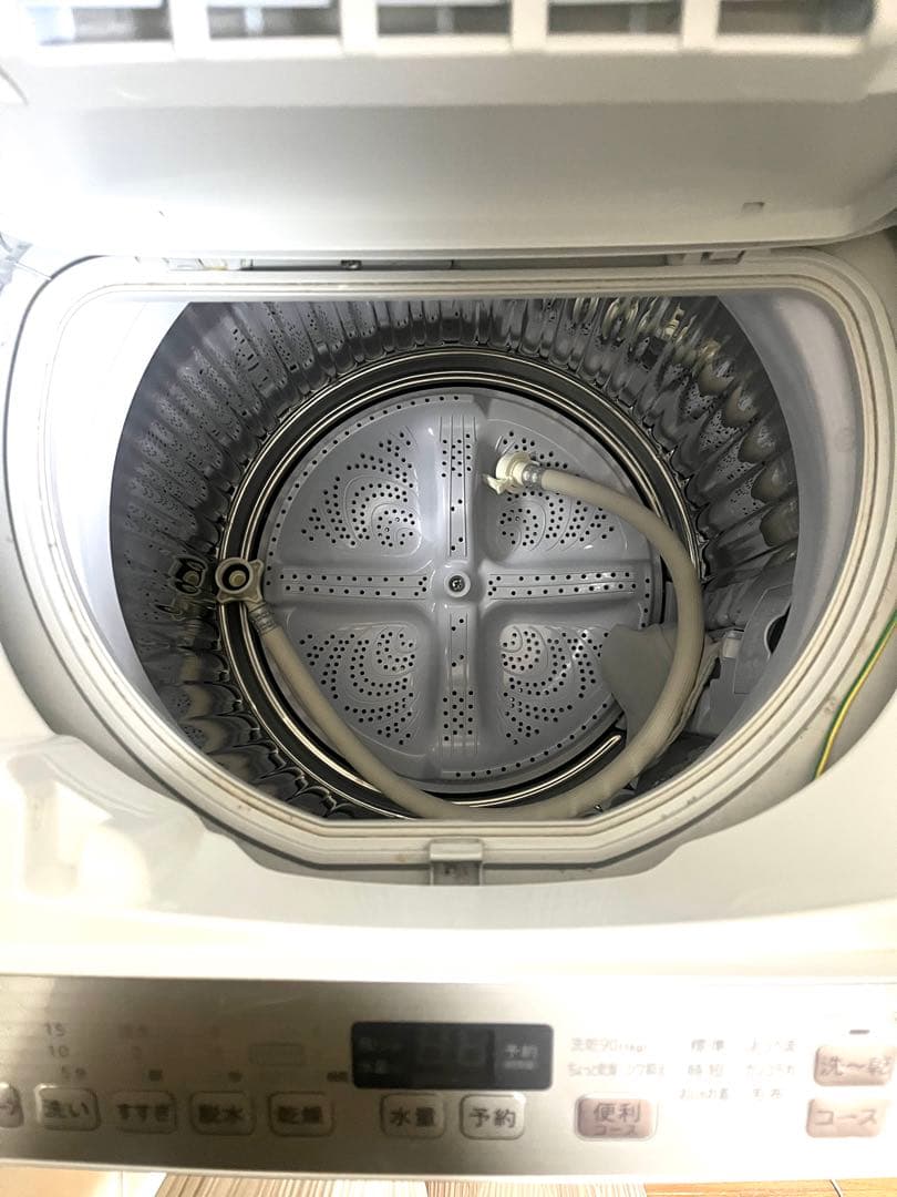 【超美品】縦型洗濯乾燥機 ES-T5EBK-N