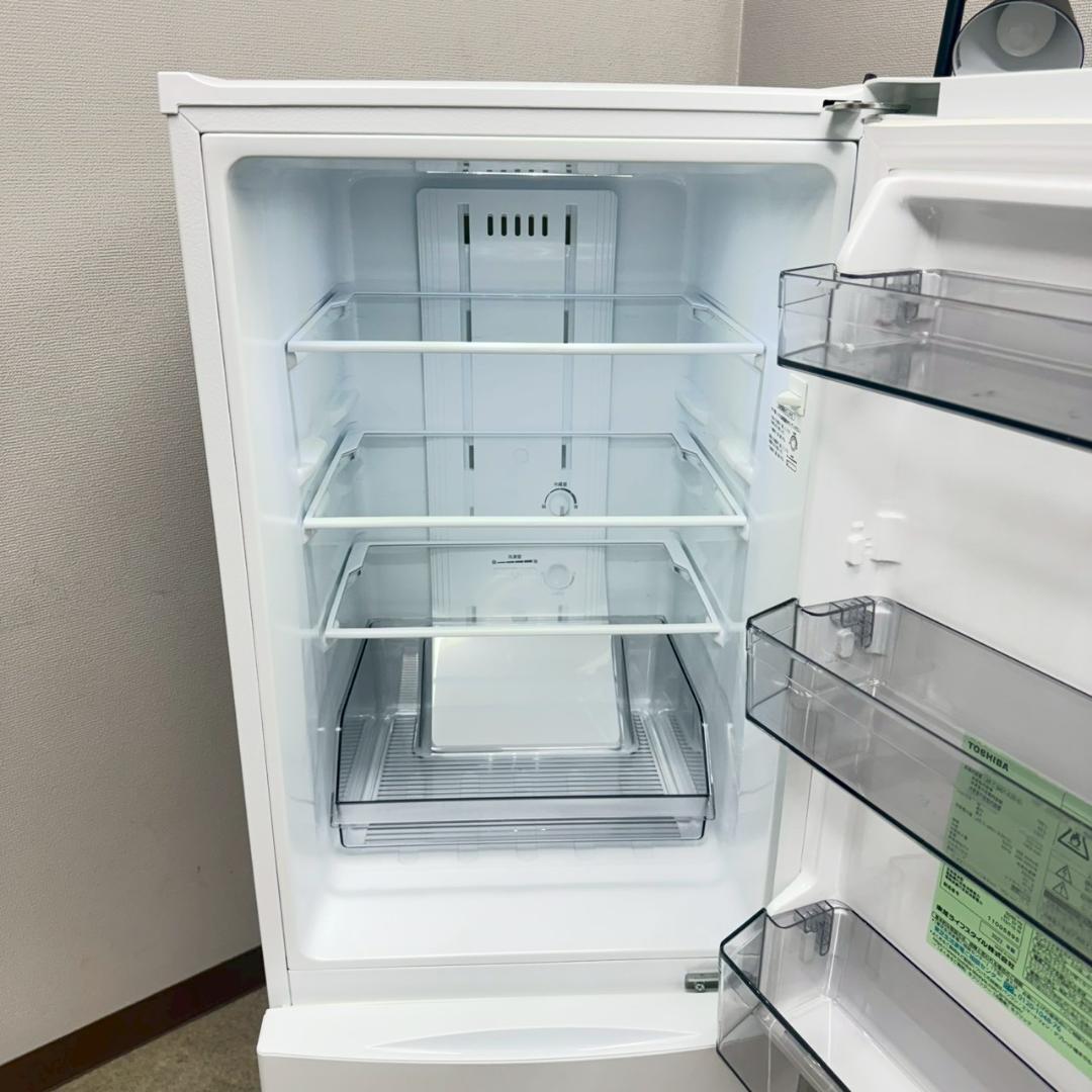 東芝 冷蔵庫 小型 一人暮らし 153L 2022年製 3ヵ月保証付