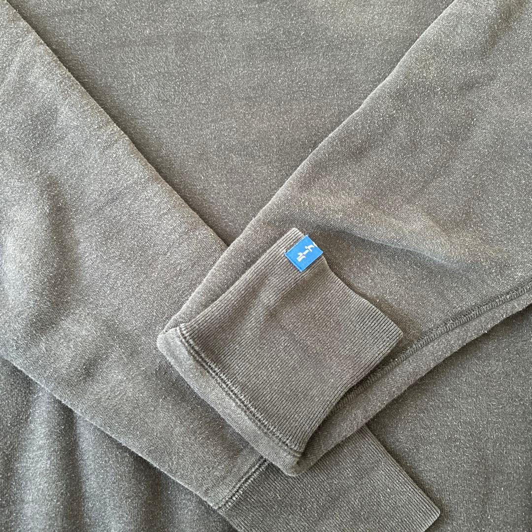 LOOPWHEELER LW01 丸胴吊り編みクルースウェット ブラック