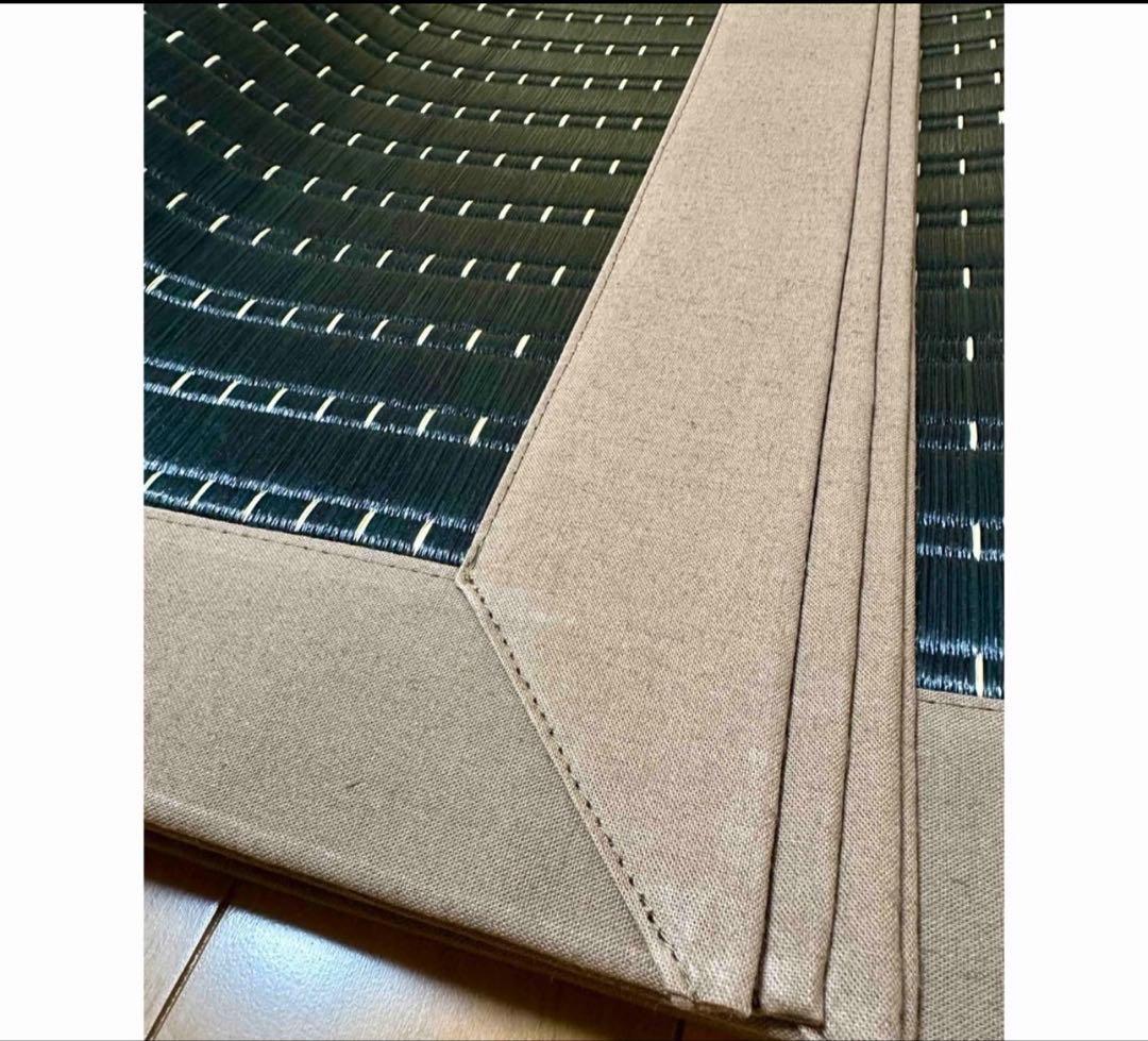 添島勲商店 国産 い草花ござ 掛川織り「粋 」約190×190cm