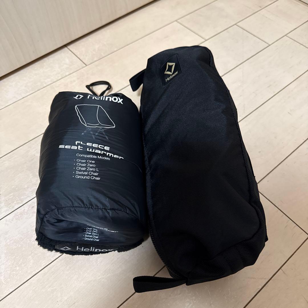 ヘリノックス　タクティカルチェア　ブラック　シートウォーマー付
