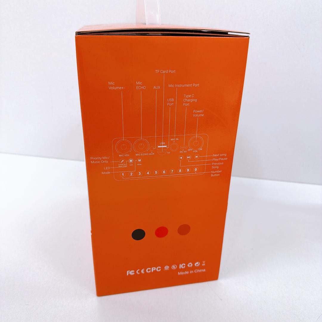 【美品】K9-M ワイヤレスカラオケセット マイク2本付き ポータブルスピーカー