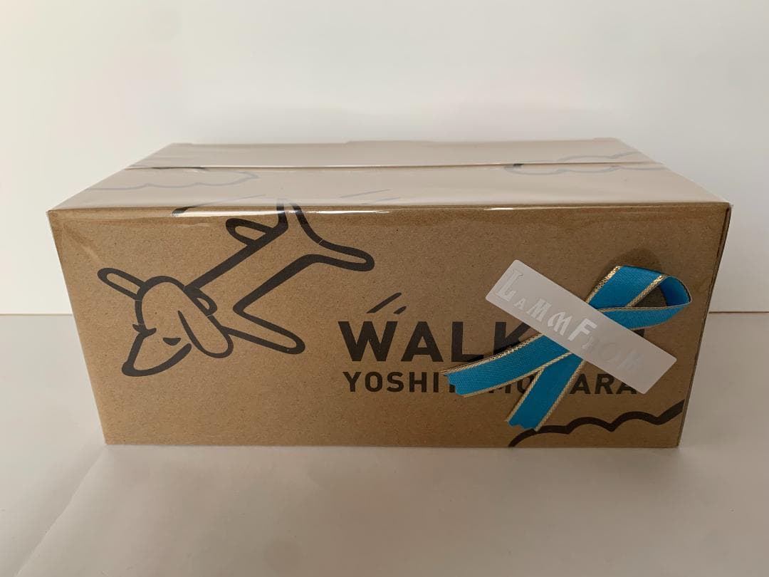 【新品／保証付き】奈良美智 パタパタクロック WALK ON ブルー ギフト