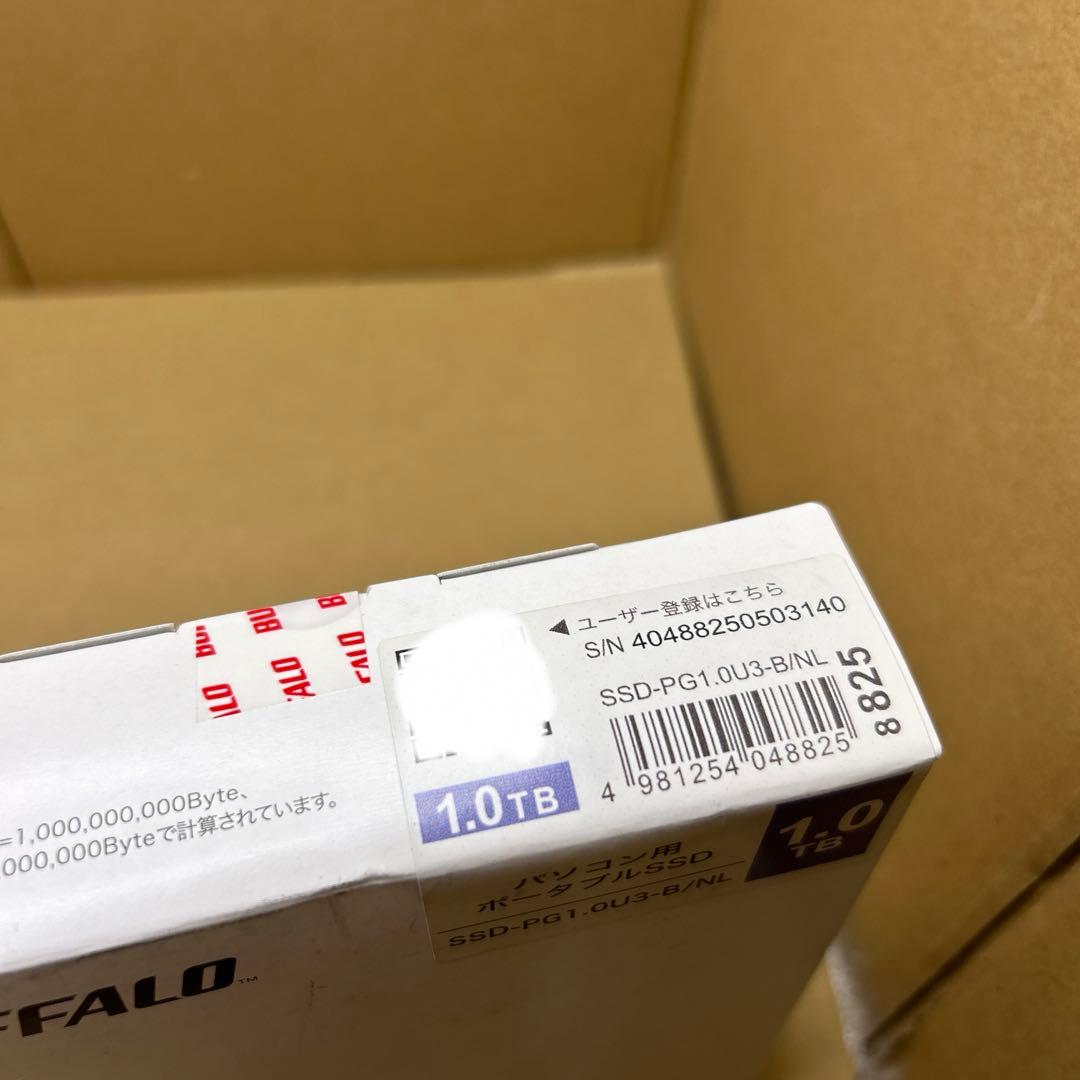 バッファロー　ポータブルSSD 1TB SSD-PG1.0U3-B/NL