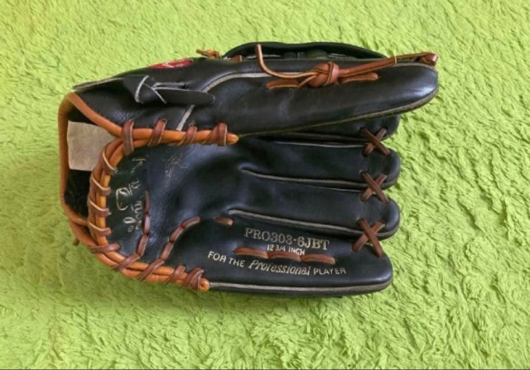 ローリングス☆硬式用☆外野手グラブ☆美中古品☆ブラック×タン☆最終価格