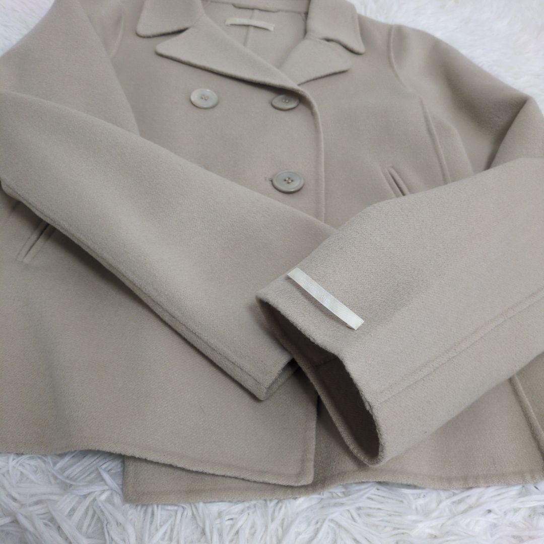 S MAXMARA クチートアマーノヴァージンウール ショートコート Pコート