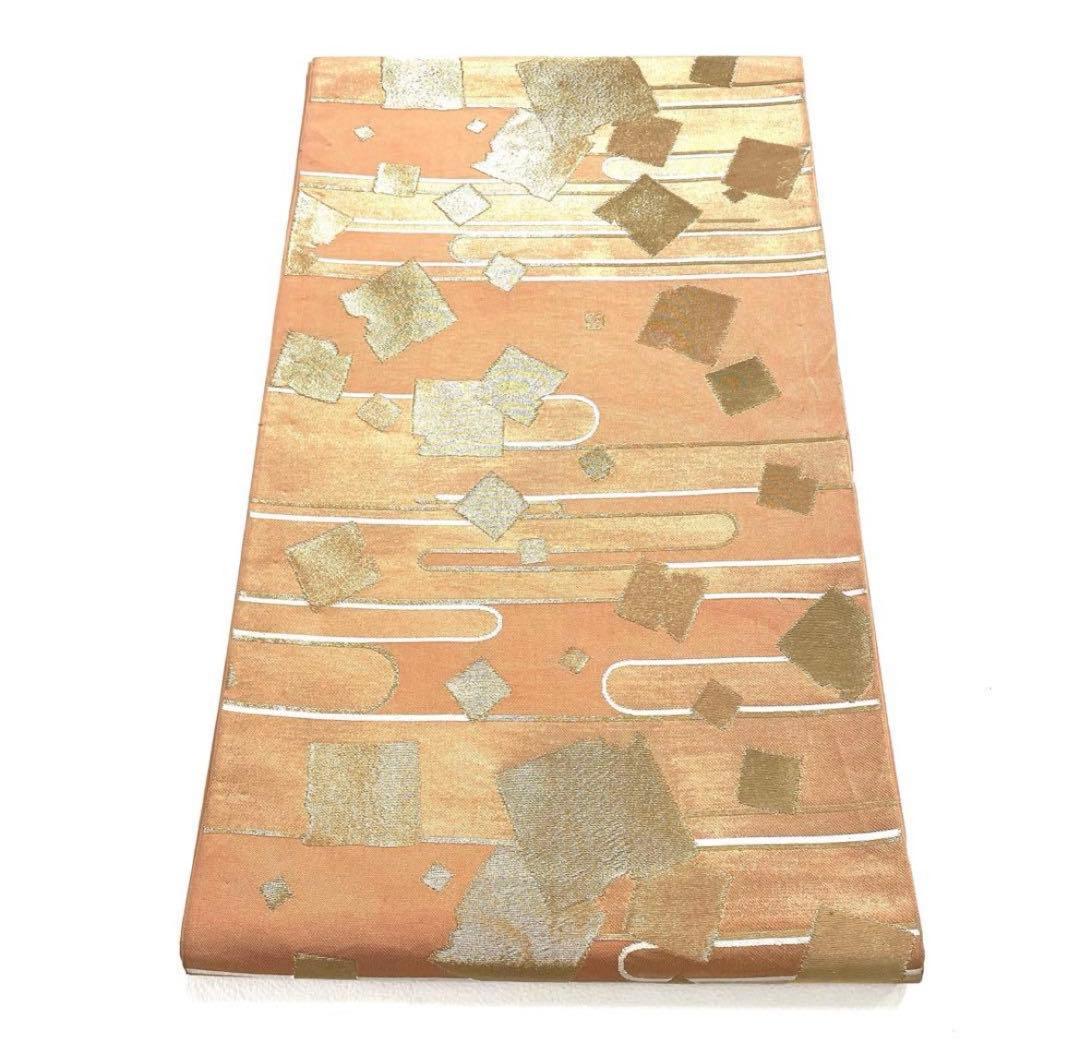 専用帯5688 4355 二点セット ●高級 正絹 彩宝唐織 六通 袋帯 七宝